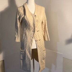 Juicy Couture Cream Cable Knit Cardigan